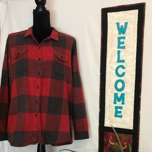 Woolrich Women's Plaid Flannel Shirt XL